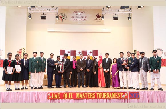 Abu Dhabi Indian School bags Credence UAE Quiz Masters Tournament 2015 trophy