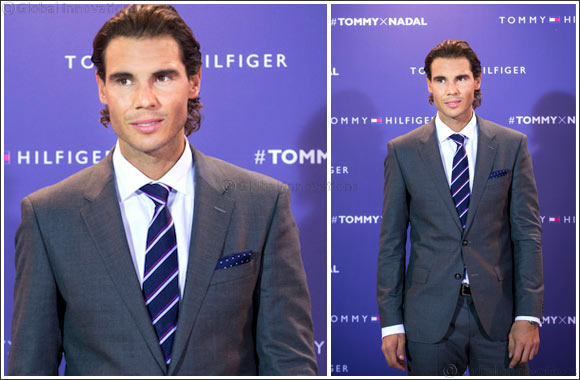 Tommy Hilfiger's global brand ambassador Rafael Nadal plays at pop-up tennis tournament in Madrid, Spain