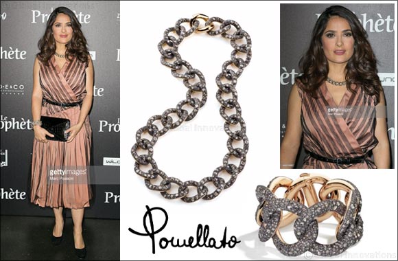 Salma Hayek wears Pomellato in occasion of Le Prophete premiere