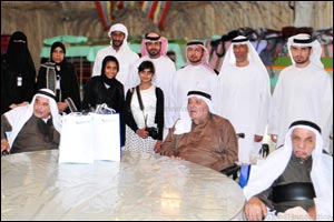 Emirates Post Group team visits Old People's Home in Sharjah
