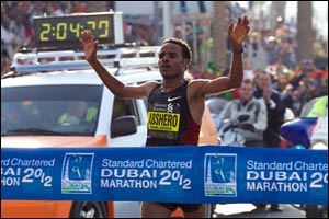 Abshero targets another course record at Standard Chartered Dubai Marathon