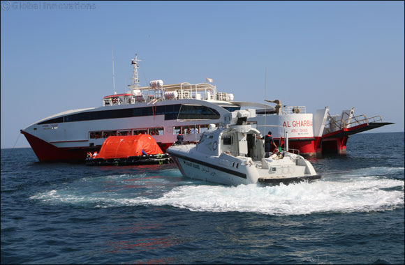 Abu Dhabi Ports Marine Services demonstrates safety preparedness for ferries in Western Region