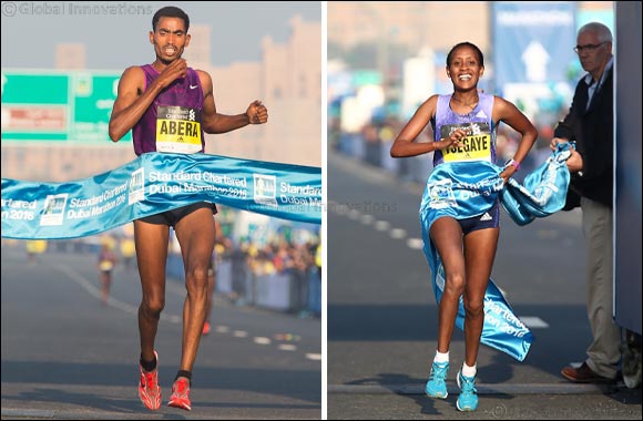 Ethiopians burn up the course as Abera and Tsegaye win Standard Chartered Dubai Marathon