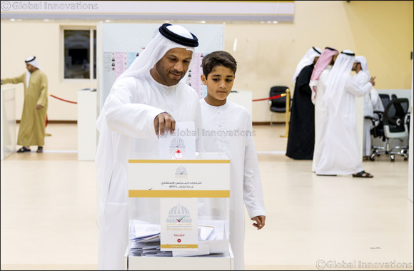 Emiratis Continue to Throng Polling Centres Across the Emirate With Family, Friends on Friday for Sharjah Consultative Council Polls