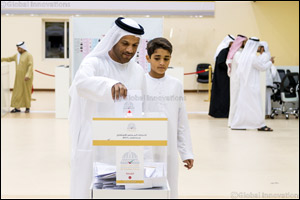 Emiratis Continue to Throng Polling Centres Across the Emirate With Family, Friends on Friday for Sharjah Consultative Council Polls