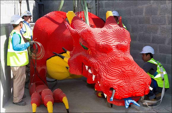 The Red Dragon moves into its new home at LEGOLAND� Dubai!
