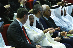 His Highness Sheikh Dr Sultan Al Qasimi attends launch of largest iTunes U curriculum in the Middle East