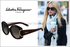 Spotted! Rachel Zoe Wearing Salvatore Ferragamo Signature Sunglasses