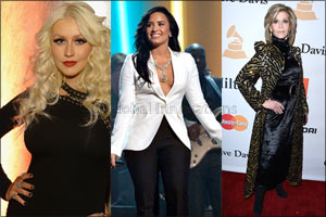 Celebrities Dazzle in Mouawad Jewelry Glamour for the Grammy's