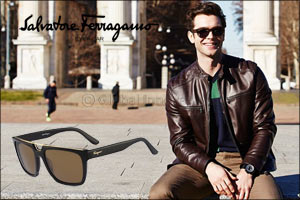 Ethan Peck spotted sporting Salvatore Ferragamo Eyewear