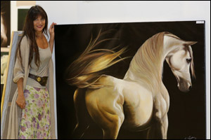 International artists present their finest horse-themed pieces at Dubai International Horse Fair Art Gallery