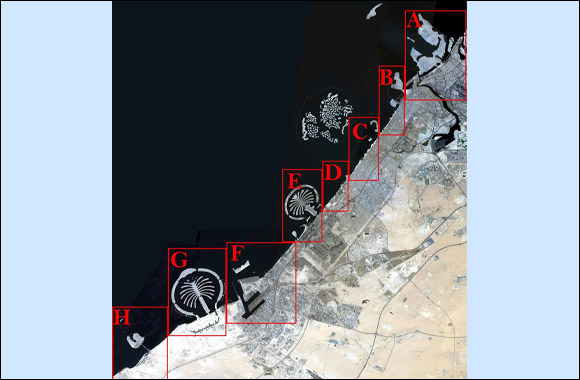 The Mohammed bin Rashid Space Centre monitors the changes Dubai coastline landscape witnessed between 2009 and 2015