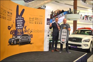 Al Ghurair Centre Announces First Mega Winner of Infiniti QX80 in “Shop Once Win Twice” Mall Promotion