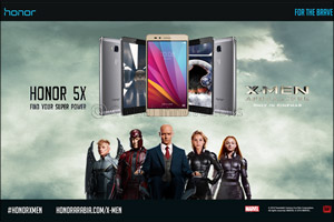 Huawei honor partners with 20th Century Fox and Empire International to support the regional launch of X-Men: Apocalypse