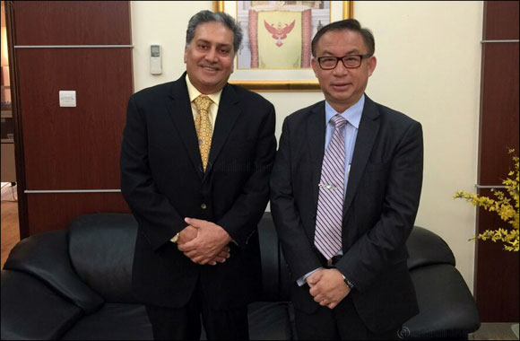 Kamal Vachani, Group Director, welcomes H.E. Mr Komate Kamalanavin, new Ambassador of Thailand in UAE