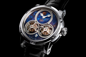 Sideralis by Louis Moinet: Inverted Double Tourbillon Drives The Universe