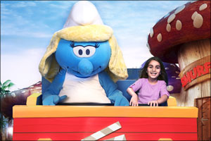 Roll out the blue carpet, the loveable Smurfs have arrived for MOTIONGATE™ Dubai!