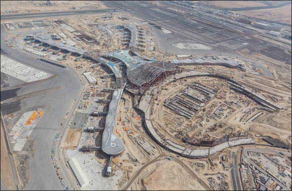Final de-propping work on roof of Midfield Terminal Building complete