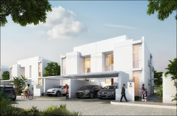 Construction Work well underway at Dubai Properties' Arabella 1 Townhouses in DUBAILAND