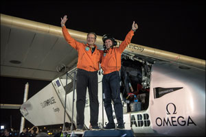 OMEGA: Mission Accomplished for Solar Impulse