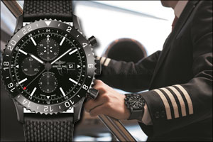 Breitling introduces the Chronoliner Blacksteel to the Middle East – Ready for take-off