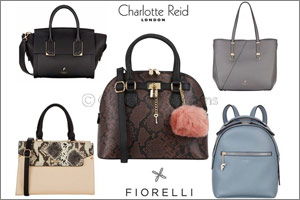 Stylish handbags from Charlotte Reid and Fiorelli UK