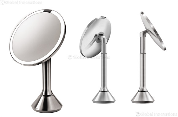 See yourself in a �smart' new light with the 20-cm stainless steel sensor mirror from simplehuman