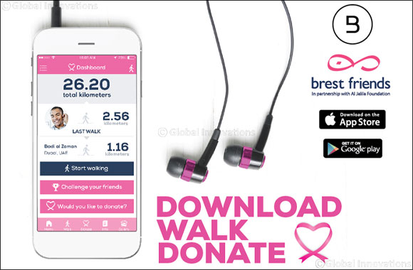 Make every step count with the BurJuman Safe & Sound app as October goes pink