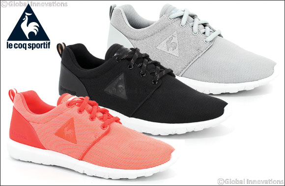 Happy running with Le Coq Sportif