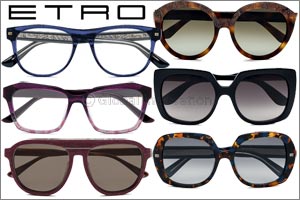 ETRO eyewear collection - Iconic paisley, unusual color combinations & sophisticated designs.