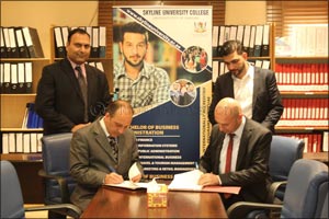 Skyline University College (SUC) signed an MOU with E-Durar