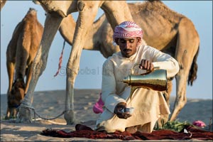 Convoy fit and ready to embark on ‘Camel Trek' in the desert of the UAE