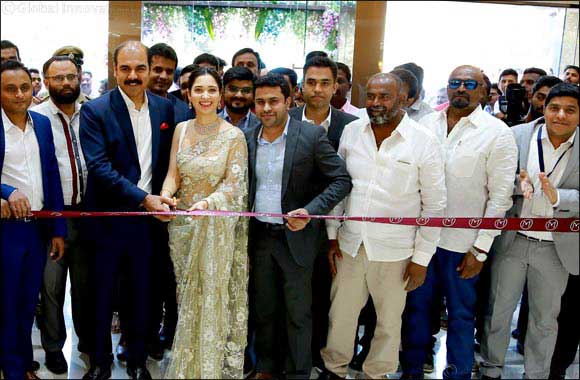 Actress Tamannaah Bhatia inaugurated Malabar Gold & Diamonds' new showroom in Bangalore at Marthahalli