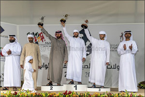 F3 falconer Rashid Bin Mijrin ‘Stars' in ‘Al Noukhba' Super Finals of ‘Fakhr Al Ajyal'