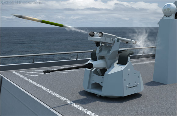 Siham Al Khaleej Technology, Leonardo and MBDA present their new SIHAM3 combined Anti-Air and Anti-Surface Weapon System at IDEX 2017