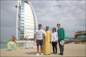 Tennis Legends Warm Up on the Beach