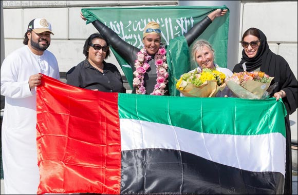 Dr. Mariam Saleh Binladen achieves another record of becoming the first ever Swimmer to cross Dubai Creek and the Dubai Water Canal over a distance of 24KM