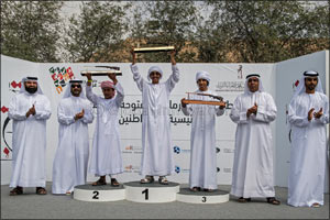 Hassan Al Qayedi, Afra Al Badi emerge champions in Fazza Championship for Shooting Saktoun for Locals