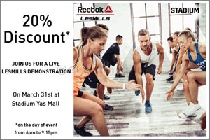 Reebok Les Mills™ invites you to witness a live workout demonstration at Stadium, Yas Mall