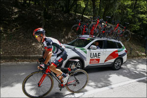 UAE Team Emirates Retain Blue Jersey