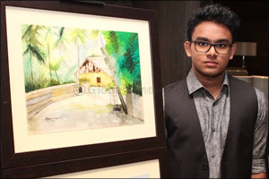 Teenage artist Aamir Kudel visualizes life with his debut solo exhibition in Dubai