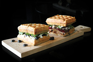 Get with the Waffle burger trend at ICONS© Coffee Couture