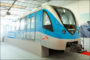Alstom presents to RTA a full size train Mock-up for the Route 2020 project  in Paris