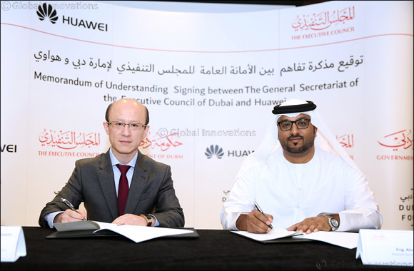 The Executive Council of Dubai and Huawei sign MoU to incorporate Dubai Font on Huawei smartphones