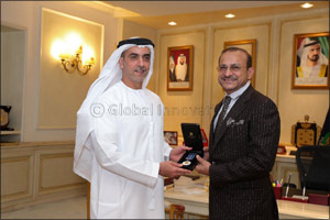 HH Sheikh Saif Bin Zayed honors one of the largest donors to the Faraj Fund