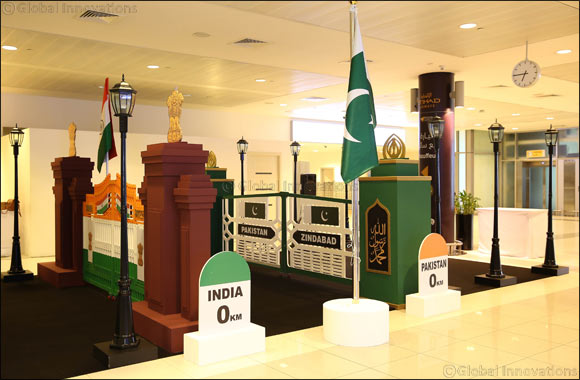 Abu Dhabi International Airport join passengers in Celebrating Pakistan's and India's Independence Days