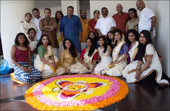 Flowers FM 947 Onam Flower Carpet at Burj Khalifa