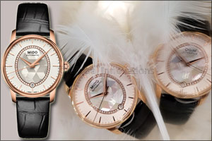 Mido's Baroncelli Prisma -  A sparkling play of prisms enhanced by 51 diamonds.