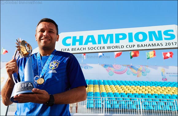 Gilberto wants more from Brazil's Invincibles' at the Huawei Intercontinental Beach Soccer Cup Dubai