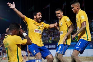 Gilberto wants more from Brazil's ‘Invincibles' at the Huawei Intercontinental Beach Soccer Cup Dubai